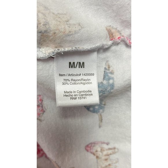 Karen Neuburger Live Love Lounge Pajama Top Light Grey Dogs Medium - Picture 7 of 7